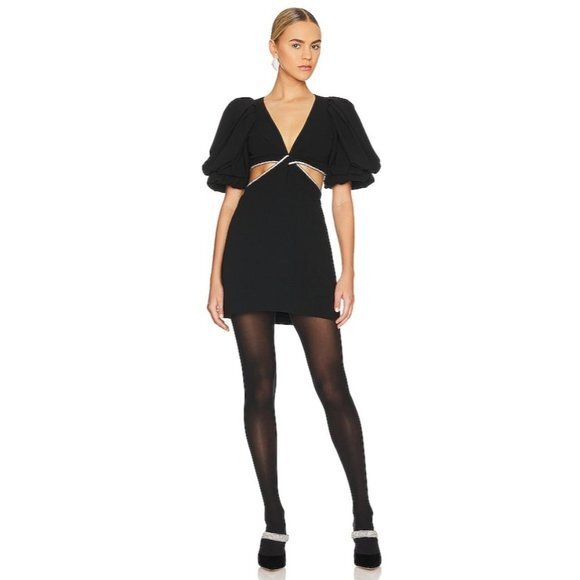 NWOT A.L.C. Hazel black cut out Dress size 10 - Picture 1 of 13